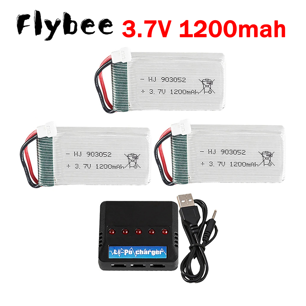 Drone Vs Rc Helicopter - 3.7V 1200mAh 903052 Lipo Battery Charger