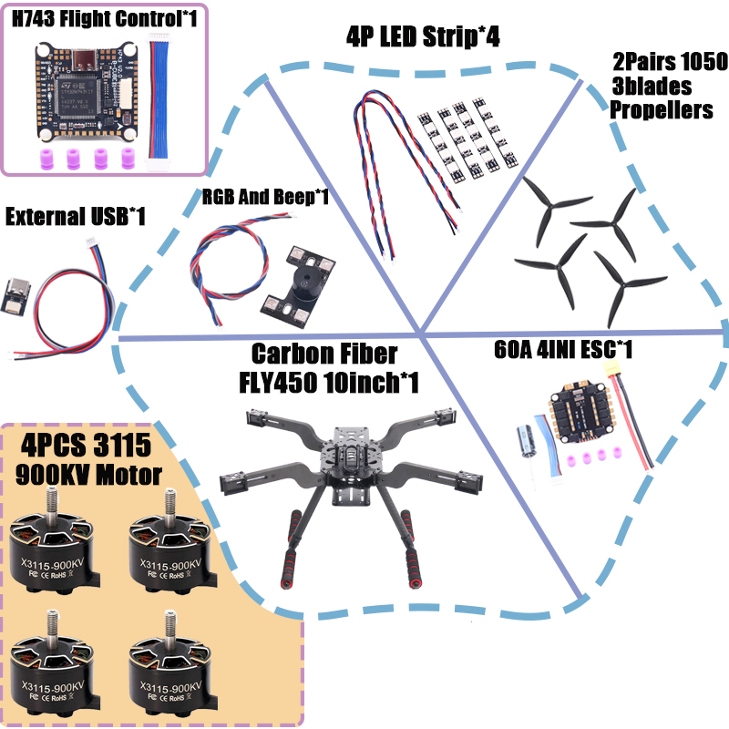 B-CUBE Open Source New Smart D - Heavy Lift Drone Frame recension och pris
