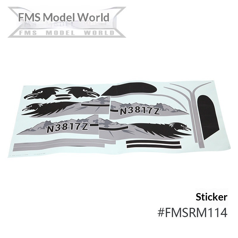 FMS RC Plane Decals For 1700mm - Drone Rc Jet recension och pris