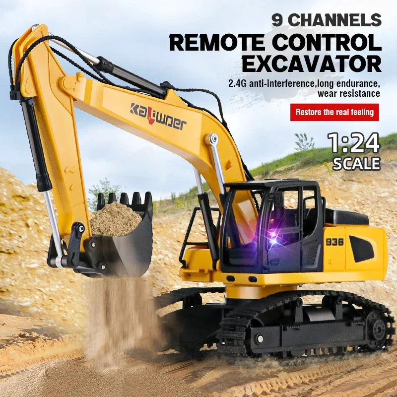 Huina Rc Excavator 1/24 9Ch Re - Drone Vera Rc recension och pris