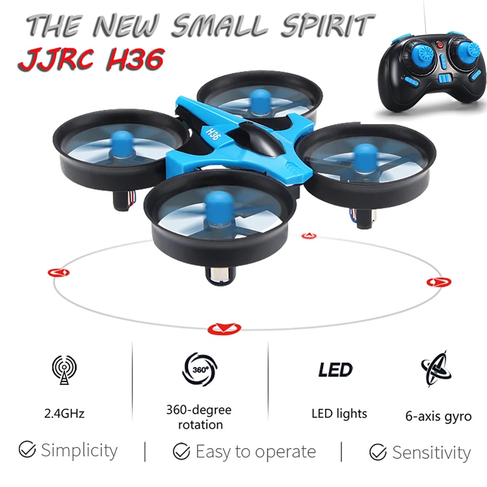 JJRC H36 Mini Drone 4ch 6-Axis - Drone Vs Rc Helicopter recension och pris